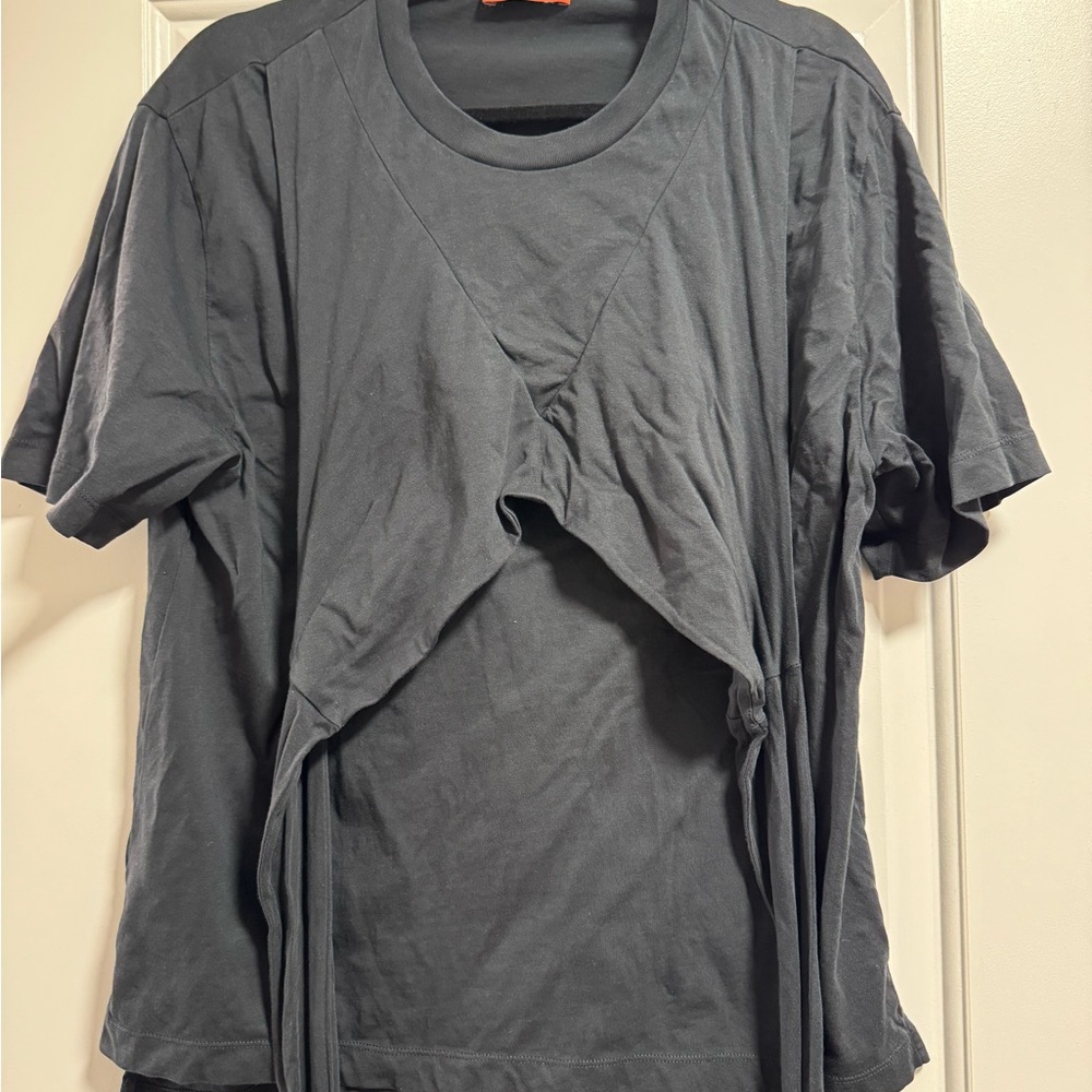Altuzarra Charcoal Short Sleeve Top